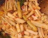 Foto langkah ke 7 dari resep Rebung ebi pedas (fiber cream).