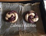A picture of step 5 of Twisted Buns:.