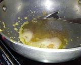 A picture of step 1 of Palak paneer.