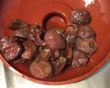 Une image de l'étape 1 de Compote de pêches jaunes et prunes d'ente à la vanille et orange sanguine.