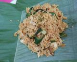 Foto langkah ke 4 dari resep Nasi bakar ayam pedas.