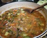 A picture of step 4 of Minced stew😋.