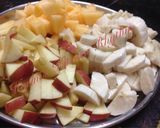 A picture of step 5 of Fruit custard.