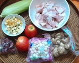 Hình bước làm 1 của món Súp táo hầm rau củ đông trùng hạ thảo