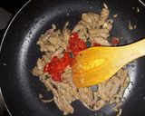 A picture of step 3 of Beef and veggies stir fry.