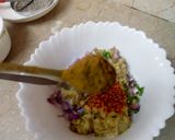 A picture of step 11 of Baingan ka Burtha.