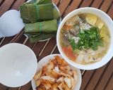 Hình bước làm 3 của món Canh cá kình nấu măng chua