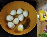 A picture of step 1 of Pondicherry Egg Curry.