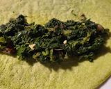 Foto del paso 7 de la receta: Frilloas verdes sin gluten, con leche vegetal de almendras