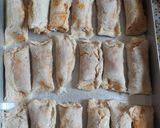 A picture of step 5 of Schezwan paneer bread rolls.