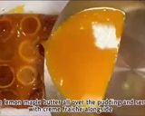 A picture of step 11 of Upside Down Lemon, Maple and Vanilla Pudding with Lemon Maple Butter.