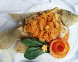 Foto langkah ke 5 dari resep Gurame Saos Asam Manis.