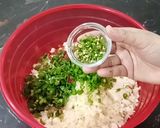 A picture of step 3 of Bread Seekh Kebab.