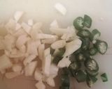 A picture of step 3 of Bihari Dal Pitha.