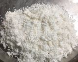 A picture of step 1 of Coconut Ladoo.