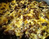 صورة لخطوة 3 من وصفة بيض مع لحمة 🌻🍳