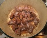 A picture of step 4 of Beef Bourguignon.