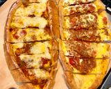 Hình bước làm 3 của món Pide (pizza kiểu Thỗ nhĩ Kỳ 🇹🇷)