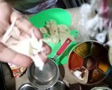A picture of step 2 of Sheet samosa pakora.