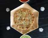 A picture of step 3 of Sabudana Thalipeeth.