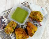 A picture of step 6 of Stuffed Bread Pakora.