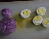 A picture of step 1 of Egg and Onion Bajji Pakoda.