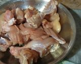 A picture of step 6 of Bengan chicken😋😋😋.