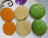 A picture of step 11 of Tricolour honey pancakes.