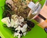 A picture of step 4 of Kitchen raid Bulgur, spinach and ricotta weekend salad.