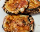 รูปขั้นตอนการทำที่ 3 ของ เห็ด Portobello อบชีสมอสซาเรลล่า