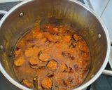 Une image de l'étape 6 de Rougail de saucisses.