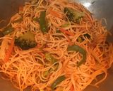 A picture of step 5 of Veg Chow Mein / Chinese Noodles.