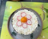 Une image de l'étape 2 de Timbale de riz au thon /radis.