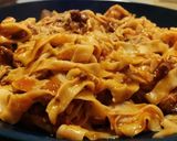 A picture of step 6 of Fresh homemade tagliatelle al ragù.