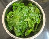 A picture of step 1 of Lehsooni Spinach { Palak } Khichadi { Winter Special }.