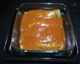A picture of step 9 of Mexican beans enchiladas.