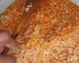 A picture of step 7 of Simple Oven Cooked Nigerian Jollof Rice.