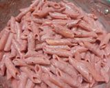 A picture of step 11 of Pink (beetroot) pasta.