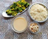 A picture of step 1 of Avocado Paneer Kalakand.
