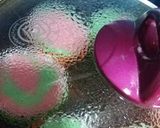 Foto langkah ke 6 dari resep 3. Bolu Kukus Pandan-stoberi (Hijau-Pink) Merekah Sempurna.
