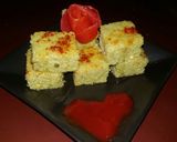 A picture of step 12 of Palak coriander Dhokla.