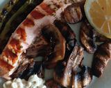 A picture of step 6 of Grilled Salmon and Vegetables.
