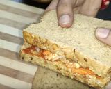 A picture of step 5 of Paneer sandwich recipe.