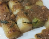 Foto del paso 8 de la receta: Canelón de puerro, con su emulsión y picada de almendras