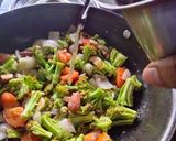 A picture of step 2 of Broccoli Almond soup.