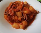 Foto del paso 5 de la receta Papas con chorizo picante y carne picada
