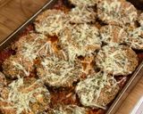 A picture of step 5 of Eggplant Parmesan.