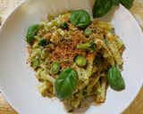 A picture of step 6 of Caserecce with Broccoli and Fava Bean Pesto.
