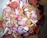 A picture of step 1 of Beef Yakhni Pulao 😋👌💞🥰.