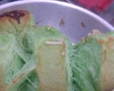 Foto langkah ke 7 dari resep Roti Sobek pandan wangi & lembut cokelat keju tanpa telur 😋😋😋.